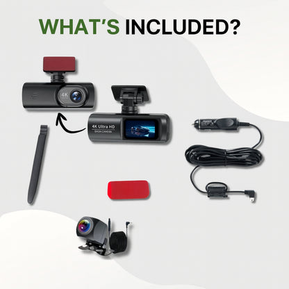 Dash Cam 4K Ultra HD WiFi Night Vision GPS Vehicle Recorder