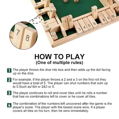 Gioco da tavolo in legno per apprendimento matematico famigliare educativo