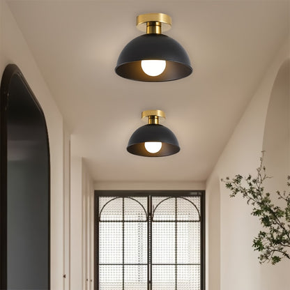 Lampada da soffitto moderna semi-incassata | Finitura in metallo opaco