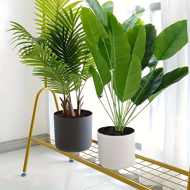 Ghiveci modern rotund cu picioare din lemn | Ghiveci decorativ pentru plante de interior și exterior