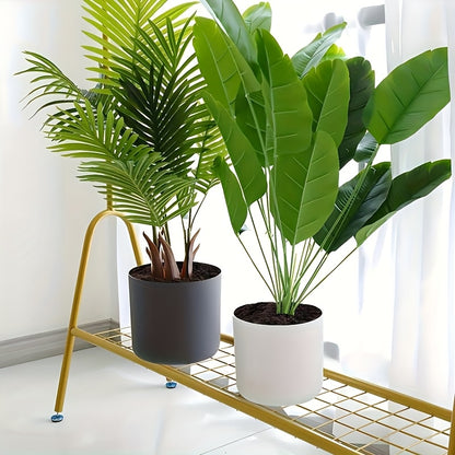 Ghiveci modern rotund cu picioare din lemn | Ghiveci decorativ pentru plante de interior și exterior