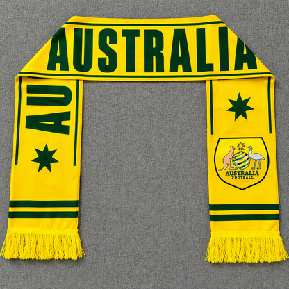 Australia Flag World Cup Soccer Fan Sports Scarf