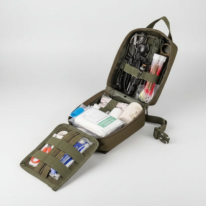 Compact Survival Backpack Outdoor First Aid Gear Tools