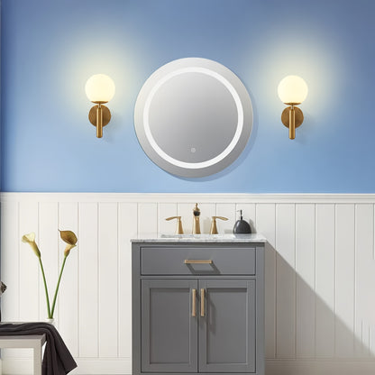 Moderne glasvægslampe | Elegant metal soveværelseslampe