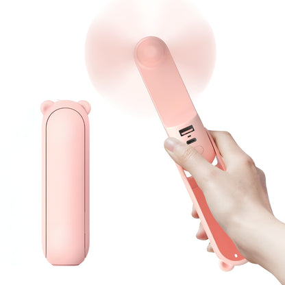 Bærbar ventilator håndholdt USB-genopladelig lommeventilator