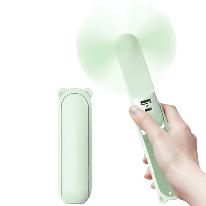 Bærbar ventilator håndholdt USB-genopladelig lommeventilator