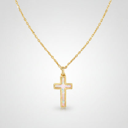 Colgante de Cruz para Collar Regalo del Día de la Madre Joyería Dorada Minimalista