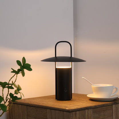 Lámpara táctil LED inalámbrica | Luz de mesa metálica recargable por USB