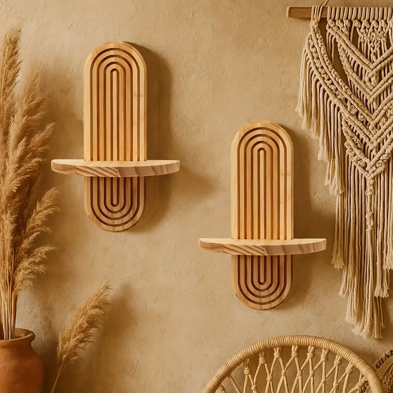 NaturaRack | Wall Shelves | Wooden (2-Pack)