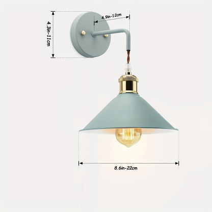 Aplica de Perete din Metal Modern | Corp de Iluminat de Perete cu Finisaj din Ulei Industrial