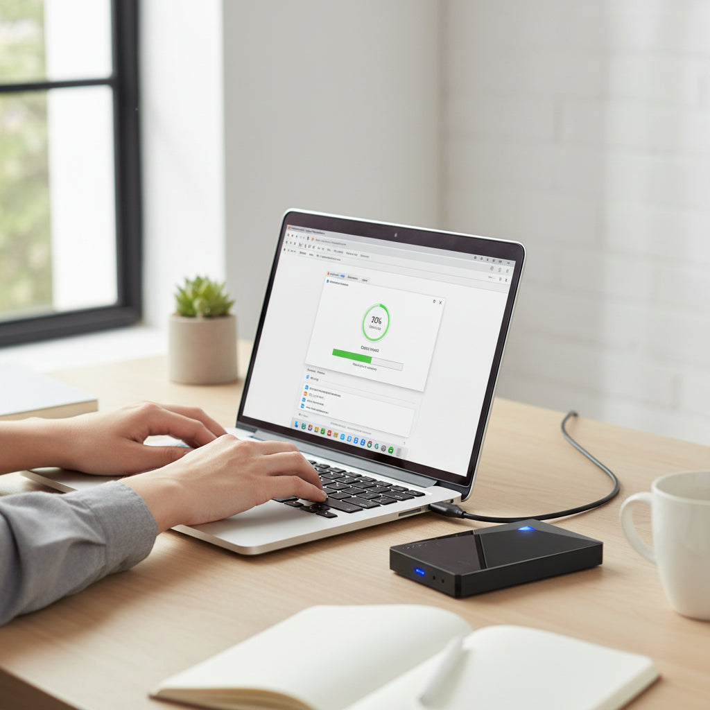 Unitate externă de stocare portabilă SSD USB subțire pentru backup
