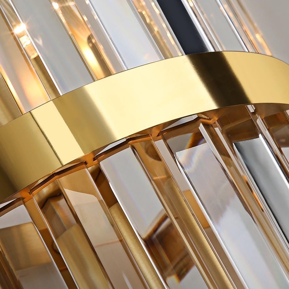 Crystal Wall Light | Modern Luxury Stainless Steel Sconce