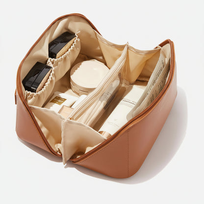 Necessaire de Maquilhagem Bolsa de Cosméticos de Viagem Grande Organizador Presente para o Dia da Mãe