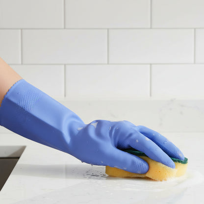 Luvas Borracha Limpeza Cozinha Jardinagem Antiderrapante