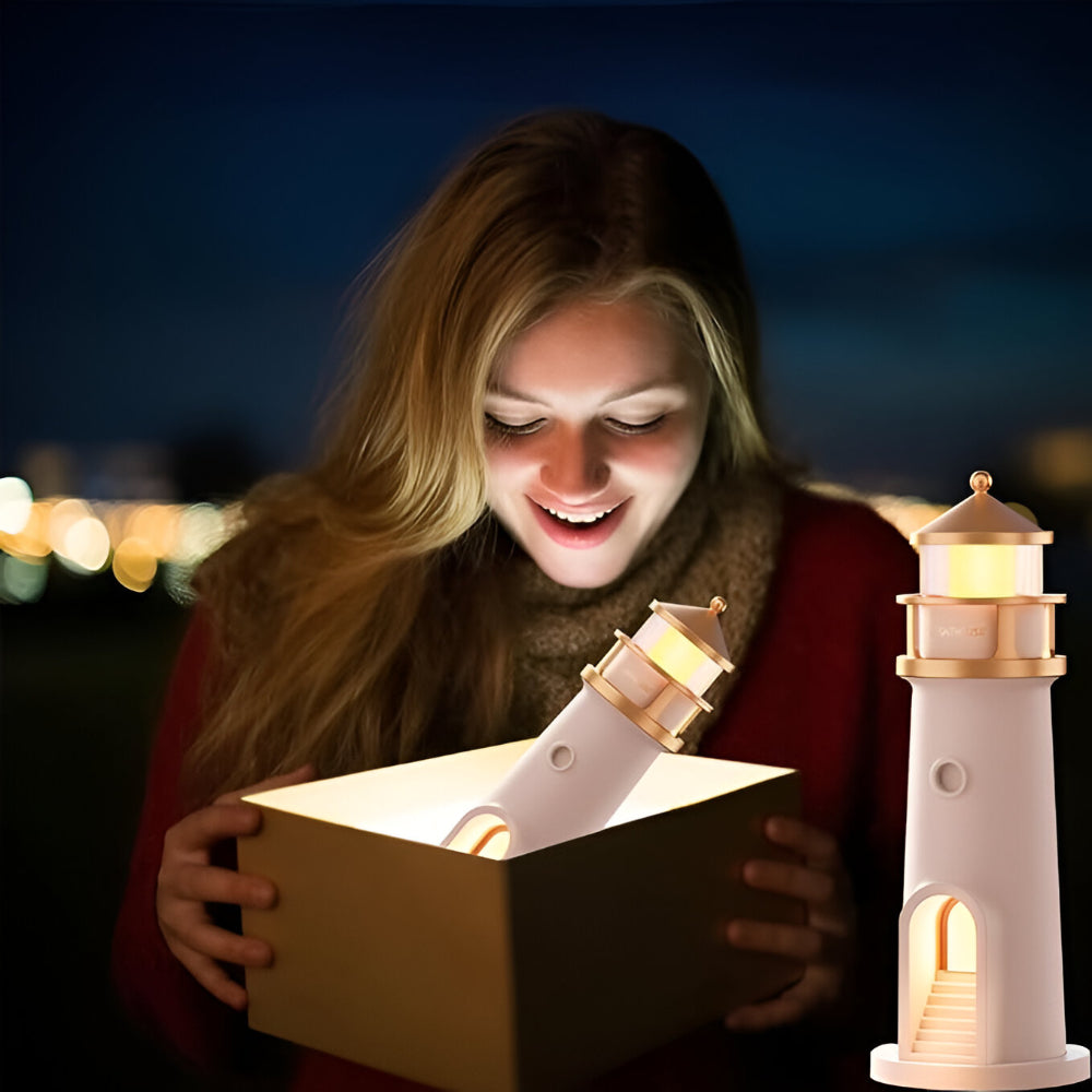 Natlys Projektionsfyr LED Værelsesdekoration Lampe
