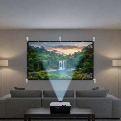 Portable 120 Inch Projector Screen Outdoor Movies HD Viewing