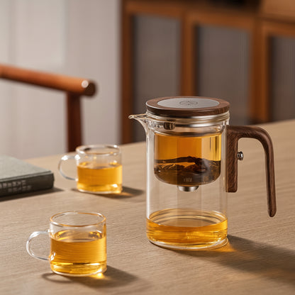 Tetera Vidrio Infusor Acero Inoxidable Té Hojas Sueltas