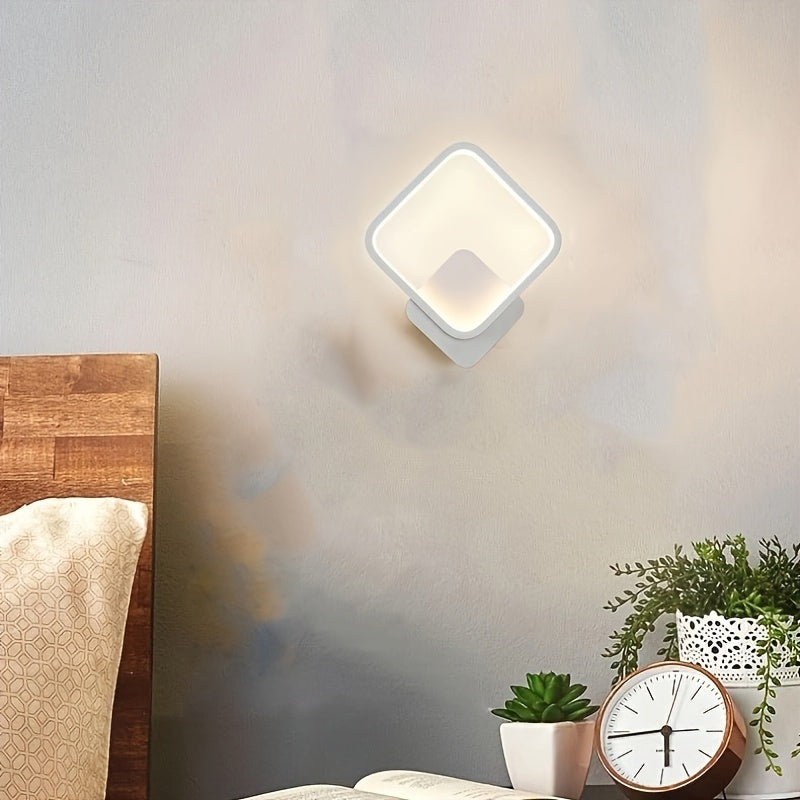 Lampa de Perete LED Pătrată Modernă | Corp de Iluminat Geometric Minimalist