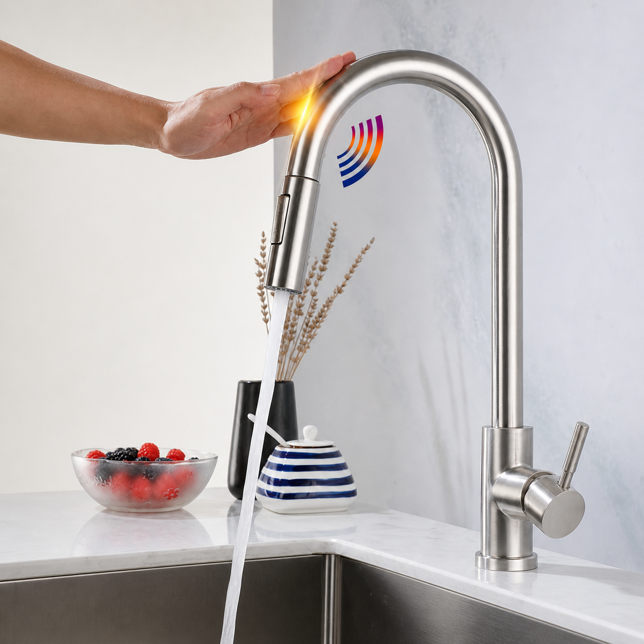Rubinetto Cucina Estraibile Doccetta Miscelatore Lavello