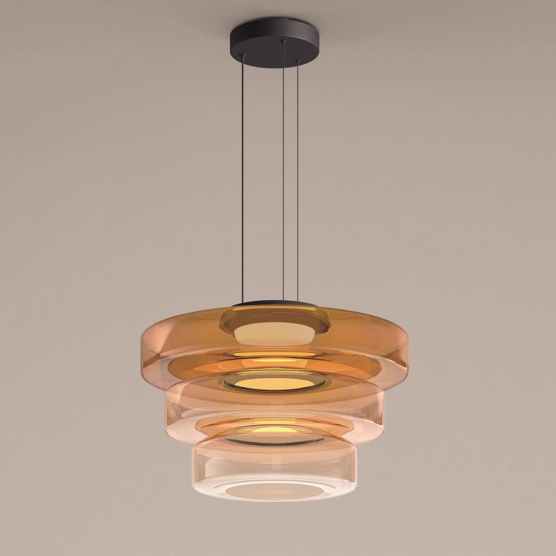 Glass Pendant Lamp | Bauhaus Style Hanging Light