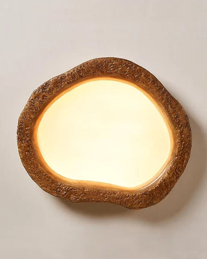 Le Halo Bois Deckenleuchte | Rustikale, holz-inspirierte LED-Lampe