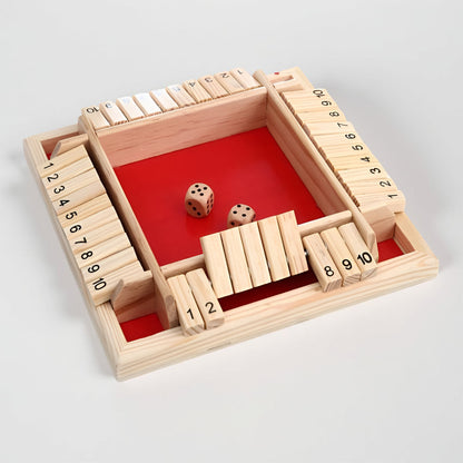Gioco da tavolo in legno per apprendimento matematico famigliare educativo