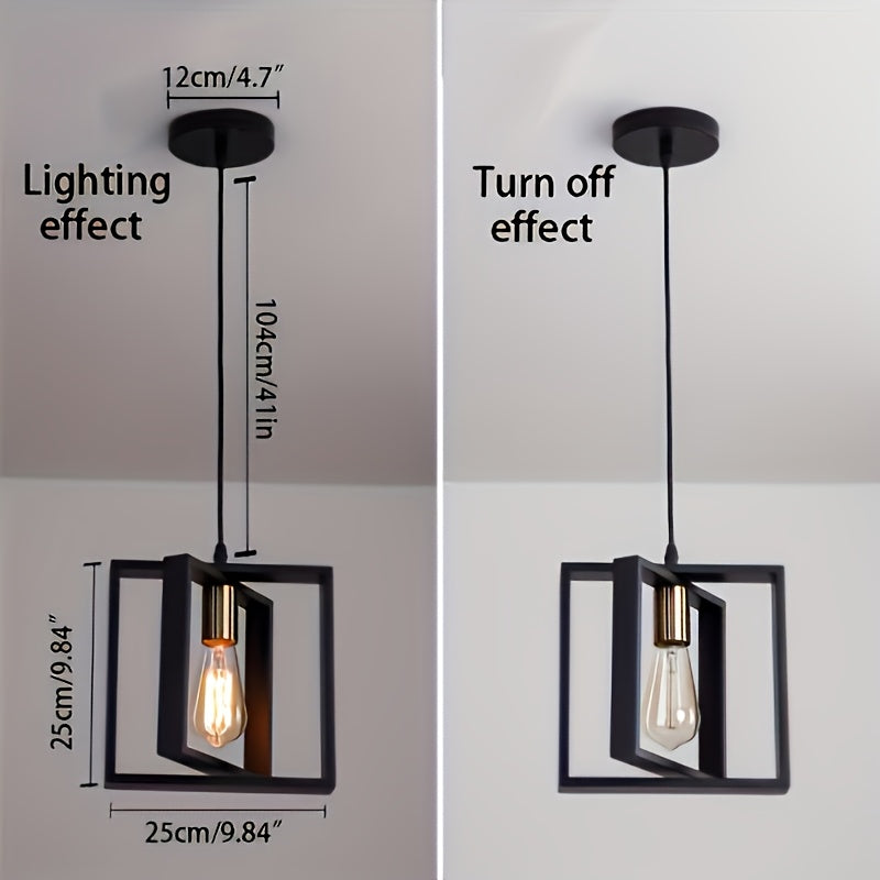 Luminária de Teto Industrial Suspensa | Design Minimalista Moderno