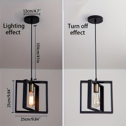 Luminária de Teto Industrial Suspensa | Design Minimalista Moderno