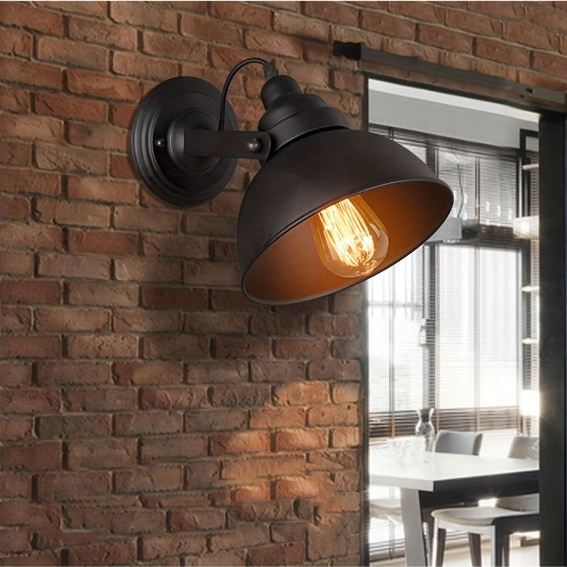 Industrielle Vintage-Wandlampe | Retro Metall-Wandleuchte