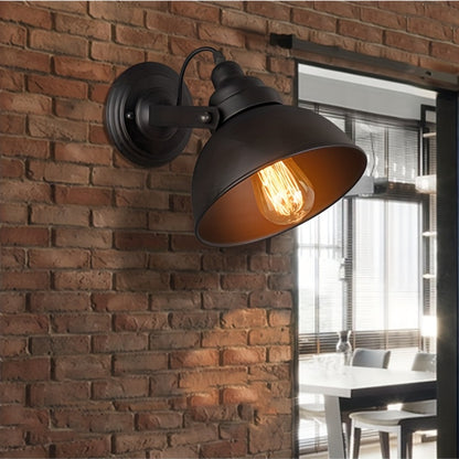 Industrielle Vintage-Wandlampe | Retro Metall-Wandleuchte