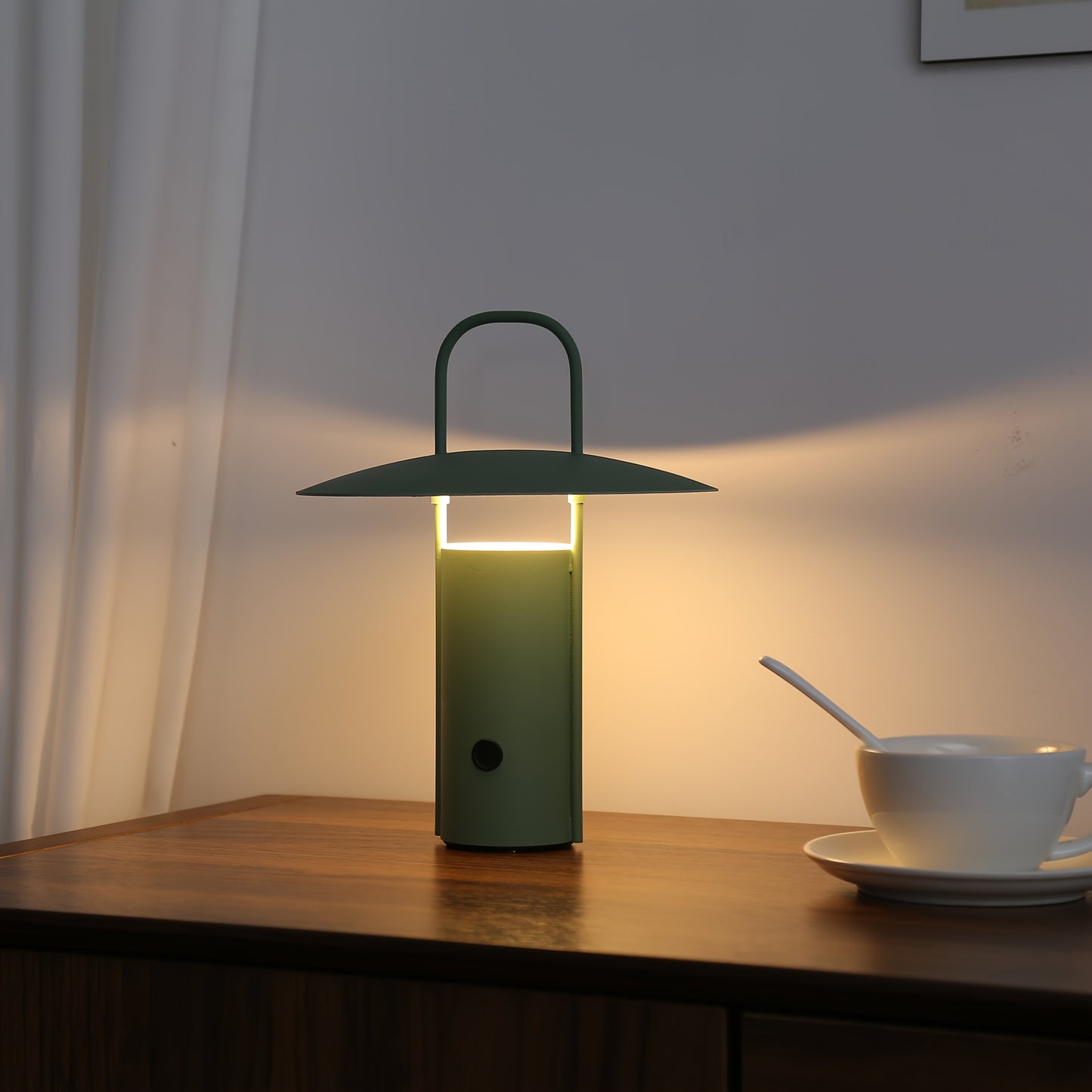 Lámpara táctil LED inalámbrica | Luz de mesa metálica recargable por USB