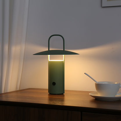 Lámpara táctil LED inalámbrica | Luz de mesa metálica recargable por USB