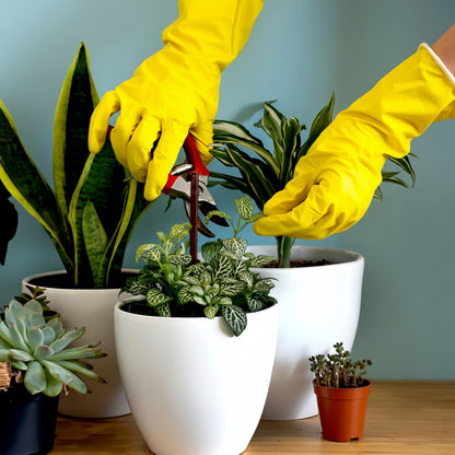 Luvas Borracha Limpeza Cozinha Jardinagem Antiderrapante