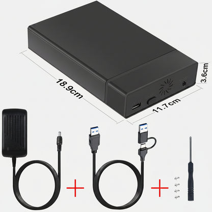 External Hard Drive Portable SSD USB 3.0 SATA Enclosure