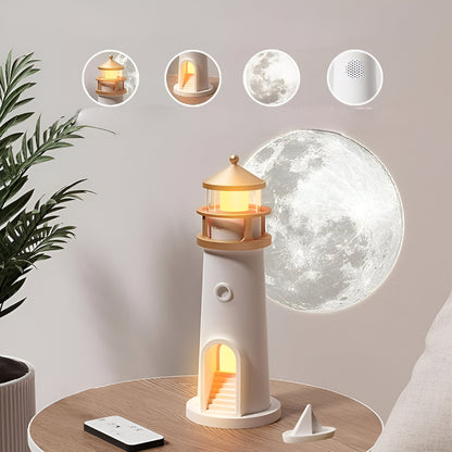 Natlys Projektionsfyr LED Værelsesdekoration Lampe