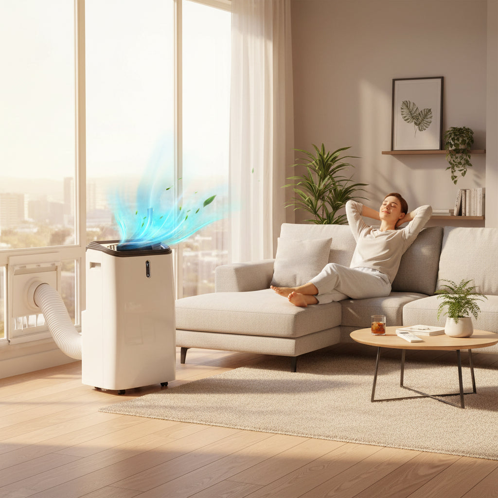 Ar Condicionado Portátil 12000 BTU Refrigeração Desumidificador
