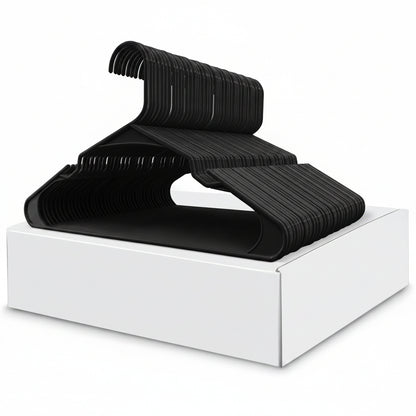 Clothes Hangers Plastic Set Heavy Duty Slim Closet Organizer