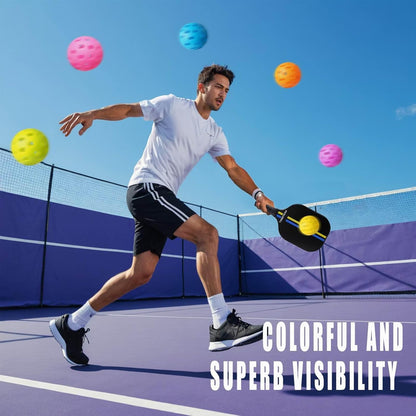 Pickleball-Bälle Outdoor Langlebig Hohe Sichtbarkeit 6er Set