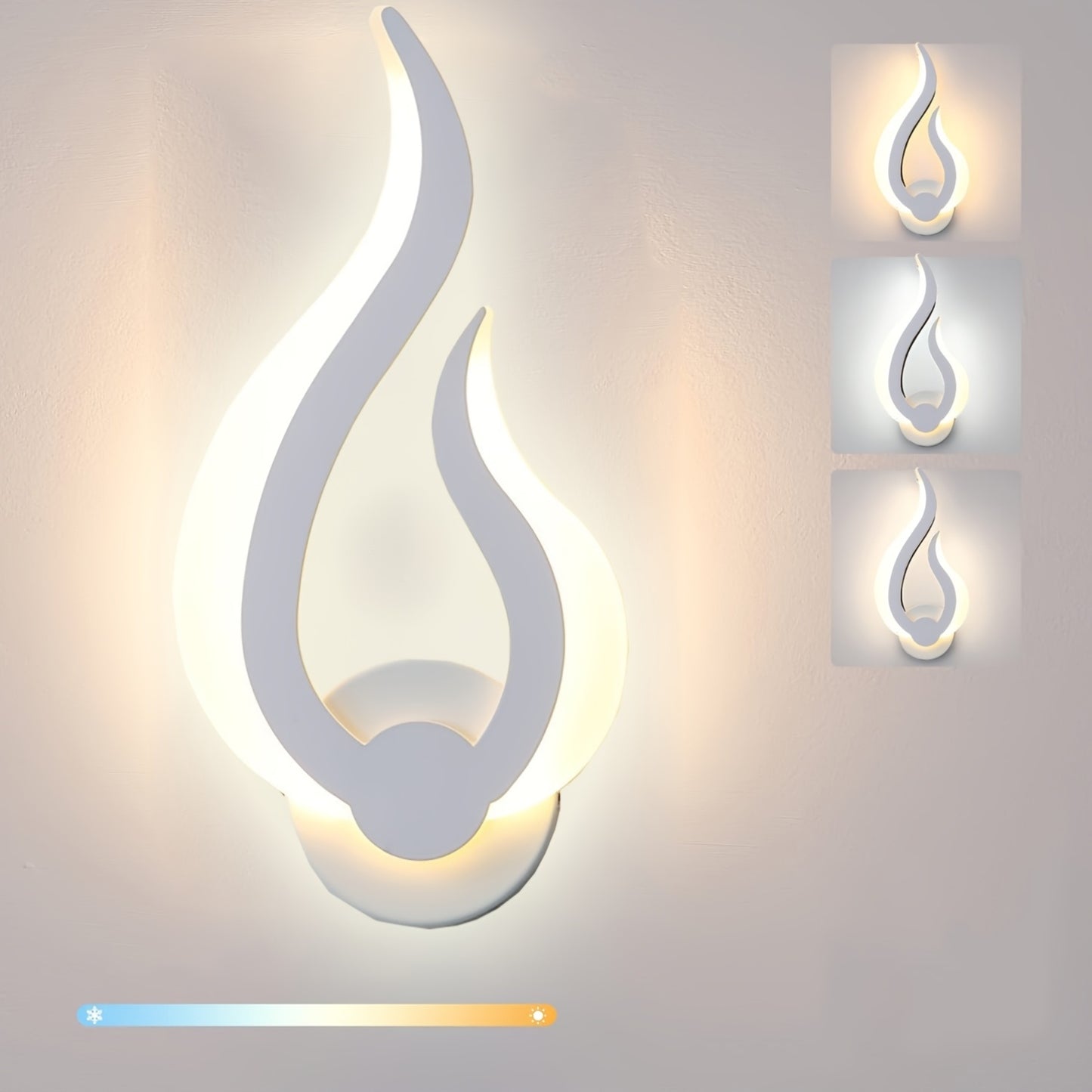 Lumină de perete LED Modern Flame | Aplica 10W Alb Cald