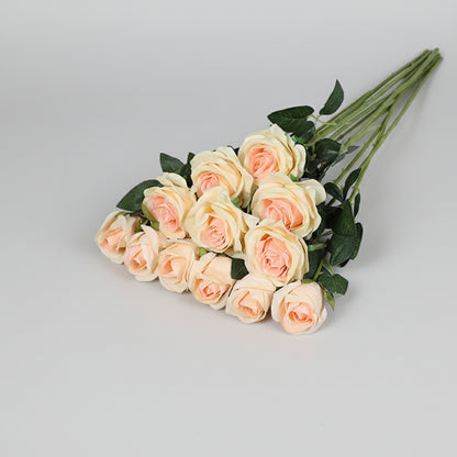 Buchet de flori artificiale pentru Ziua Mamei, trandafiri roșii decorativi