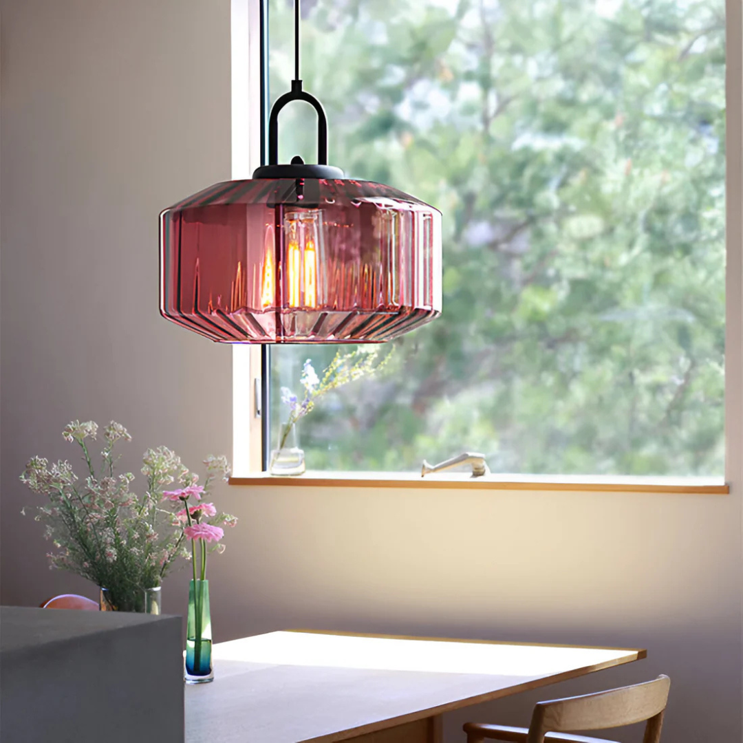 Mireta glaspendel | Retrofarvet glasdesign