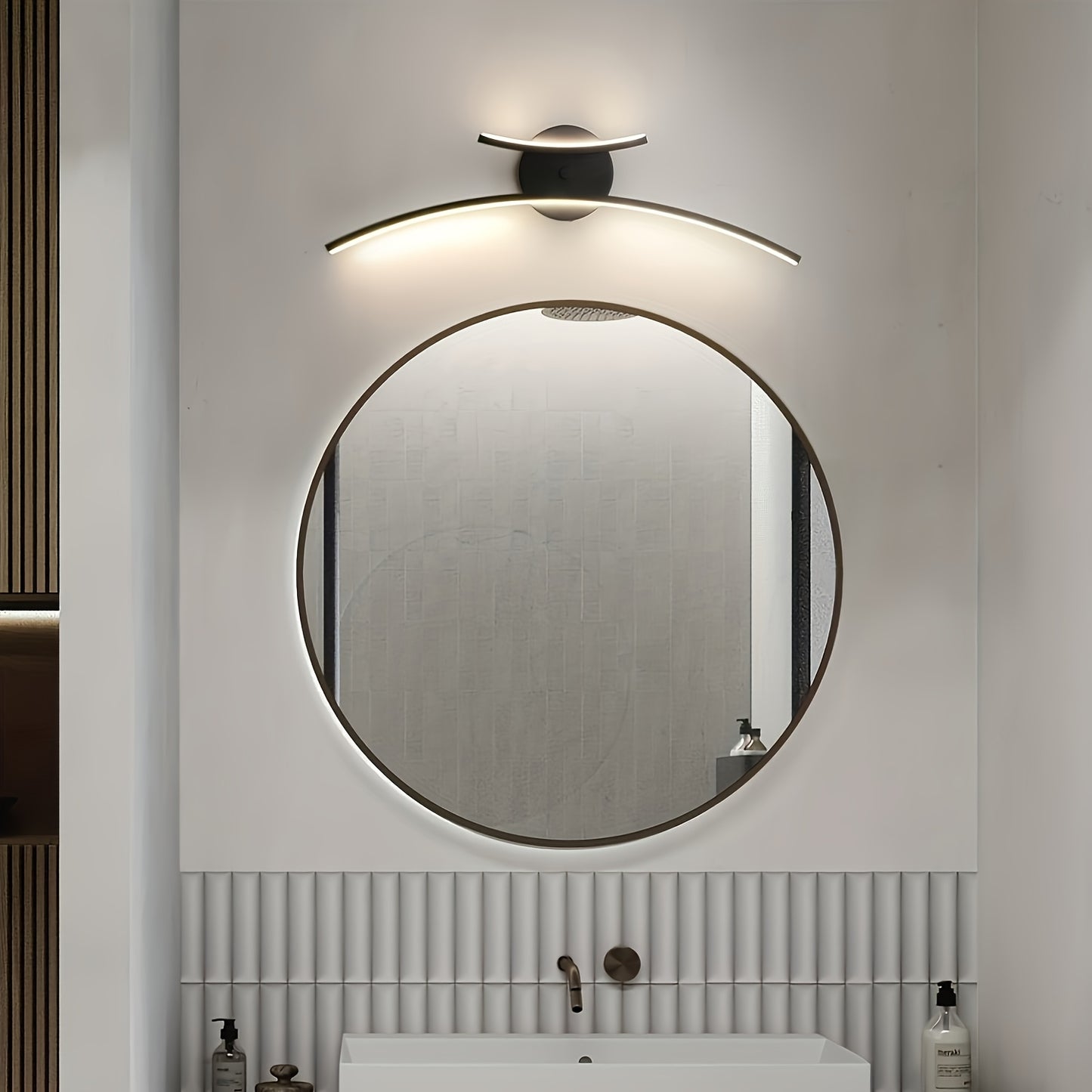 Lampada da parete LED moderna | Applique lineare per bagno, soggiorno e zona pranzo