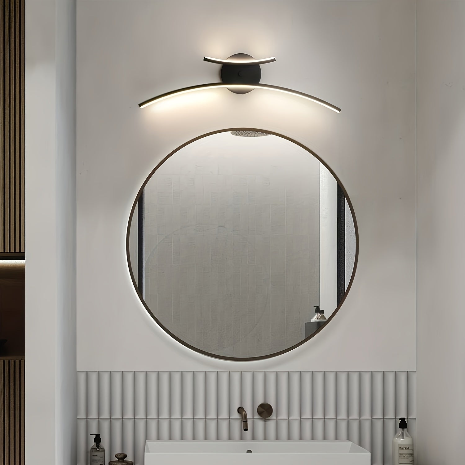 Modern LED Wall Light | Linear Wall Sconce for Bathroom, Living Room & Dining Spaces