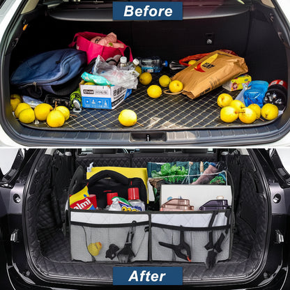 Car Trunk Organizer Foldable Waterproof Storage Box Large Capacity