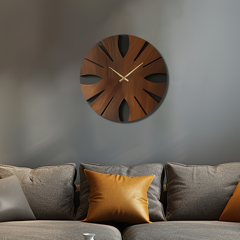 Artistic Wooden Wall Clock | Silent & Elegant Home Décor