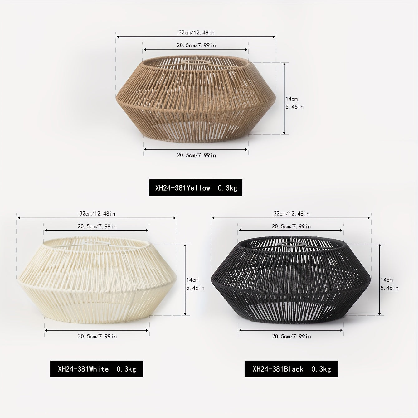 Handwoven Paper Rope Pendant Light Shade | Modern Natural Design