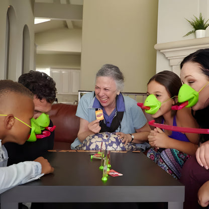 Board Game Kids Party Skill Set Chameleon Mask Tongue Challenge