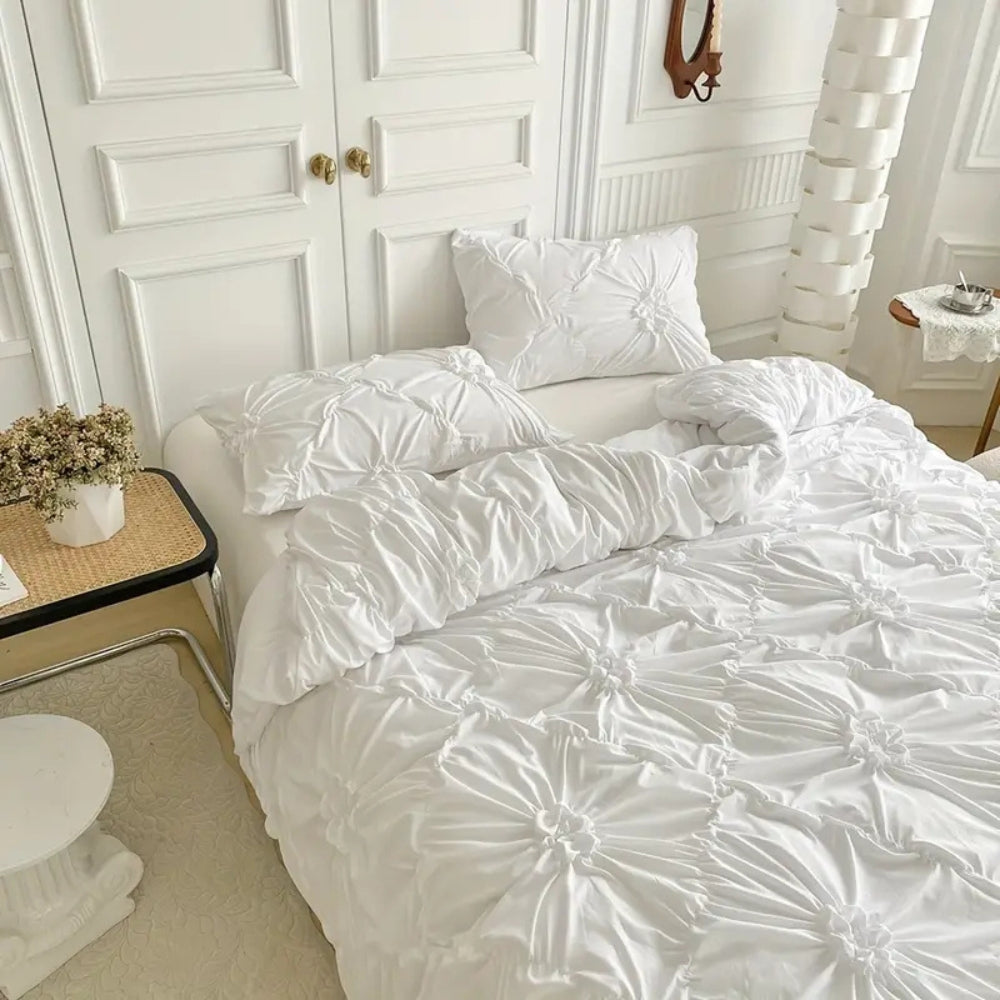 Ruffle Flower Quilt Cover Set - Image 4