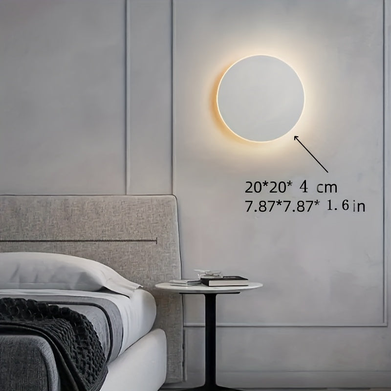 Lumină de perete rotundă LED minimalistă | Design nordic modern