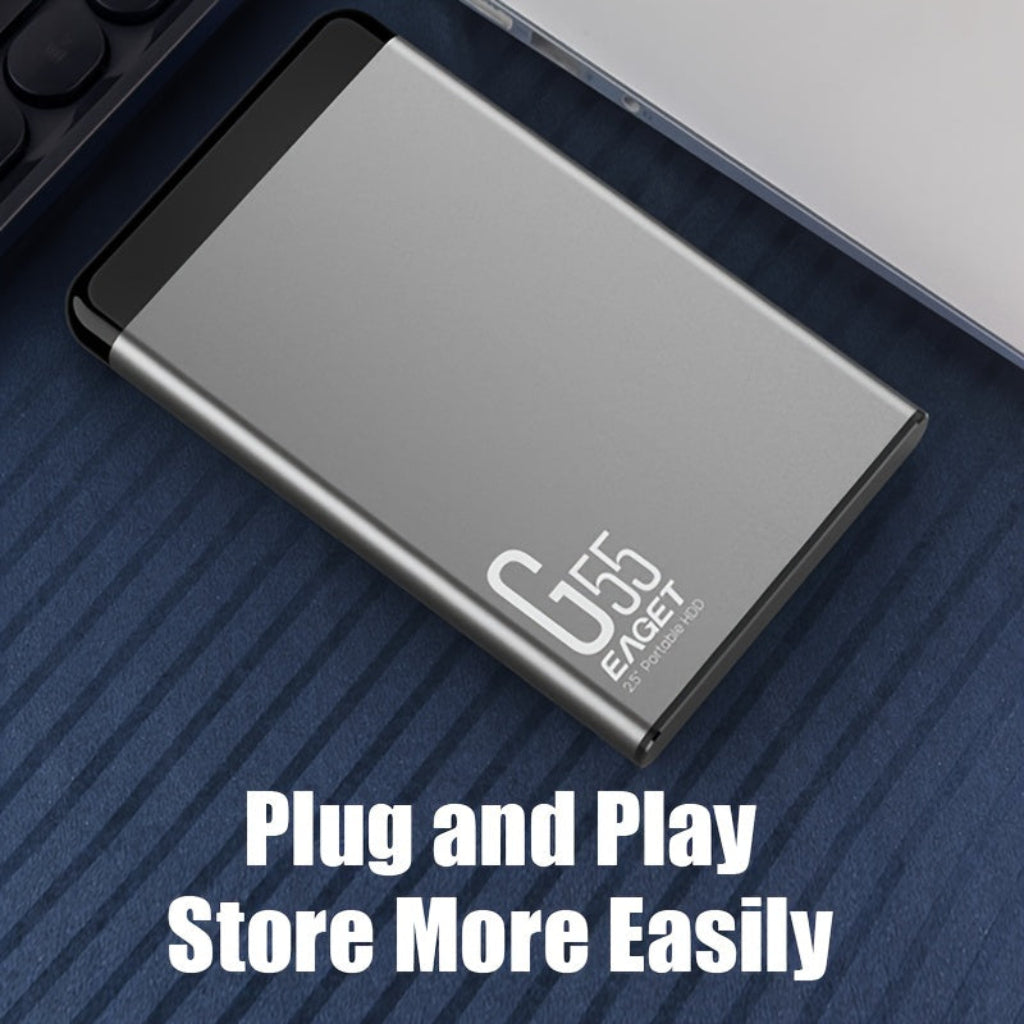 Disco Duro Externo Portátil SSD USB Delgado Unidad de Almacenamiento y Respaldo